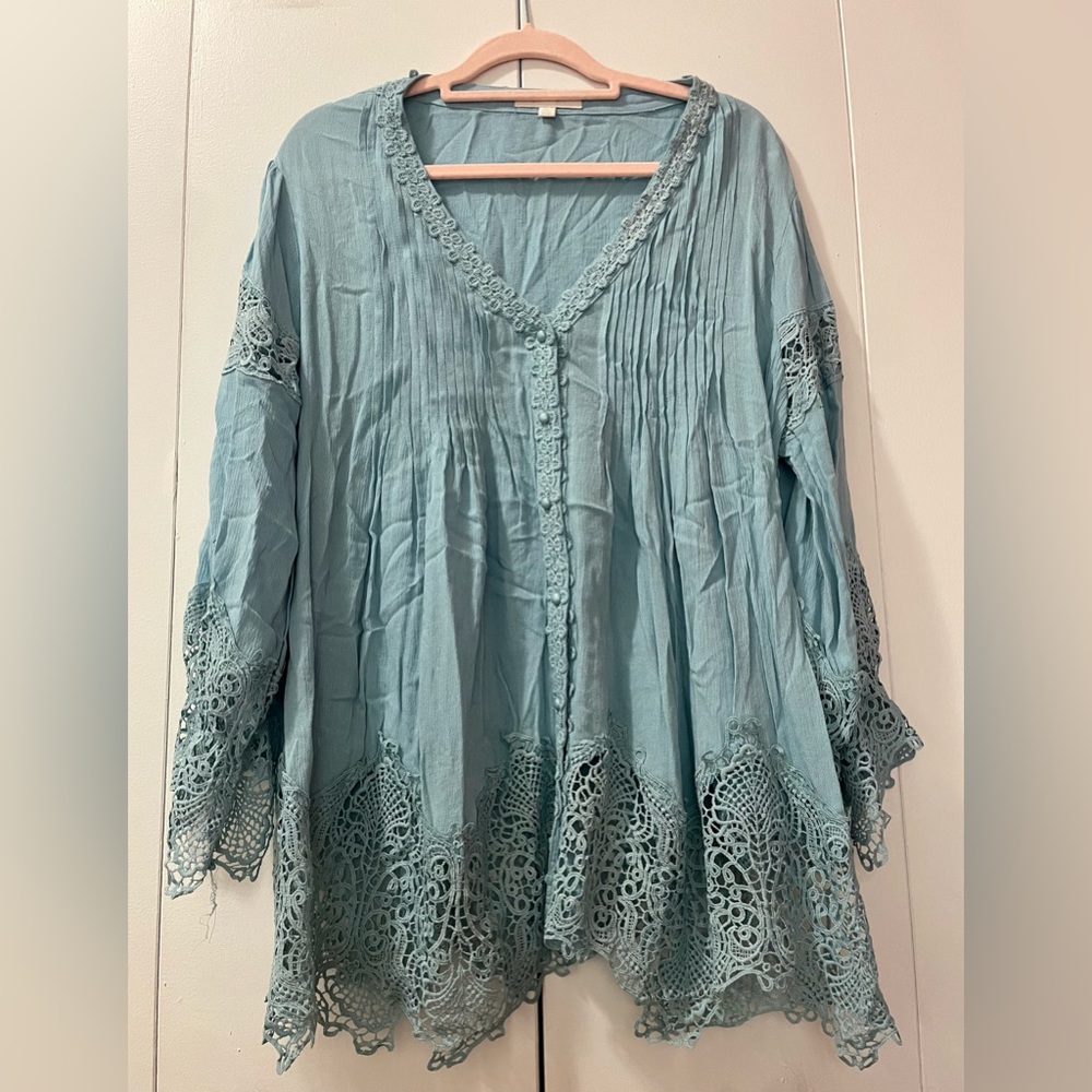 Eri + Ali Anthropologie Blouse, Size XL